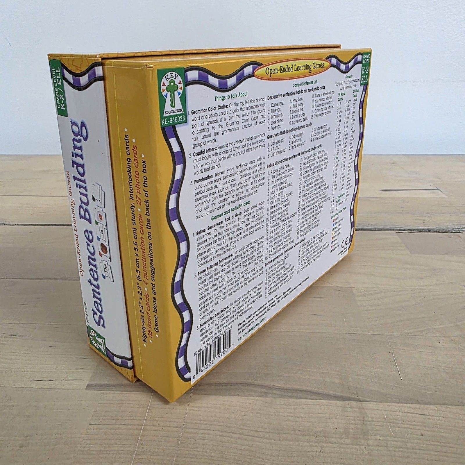 Sentence Building Key Education Grade Level K-2 ELL 86 Cards Stimulate Teachers