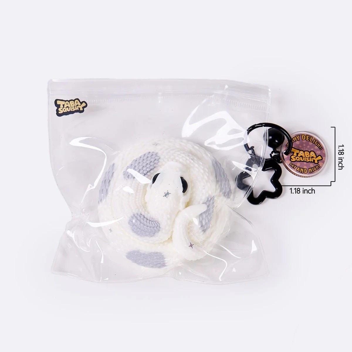 Official White-gray Snake Taba Squishy