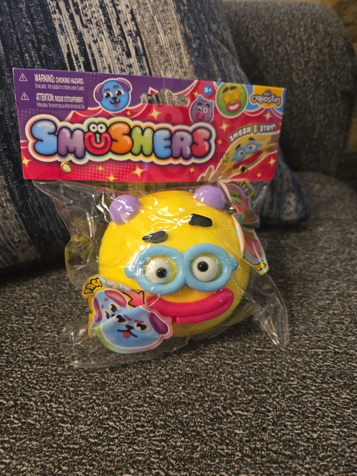 Orb Toys Curiosities Smushers Face Swap Squishy Squeeze Stress Relief Yellow