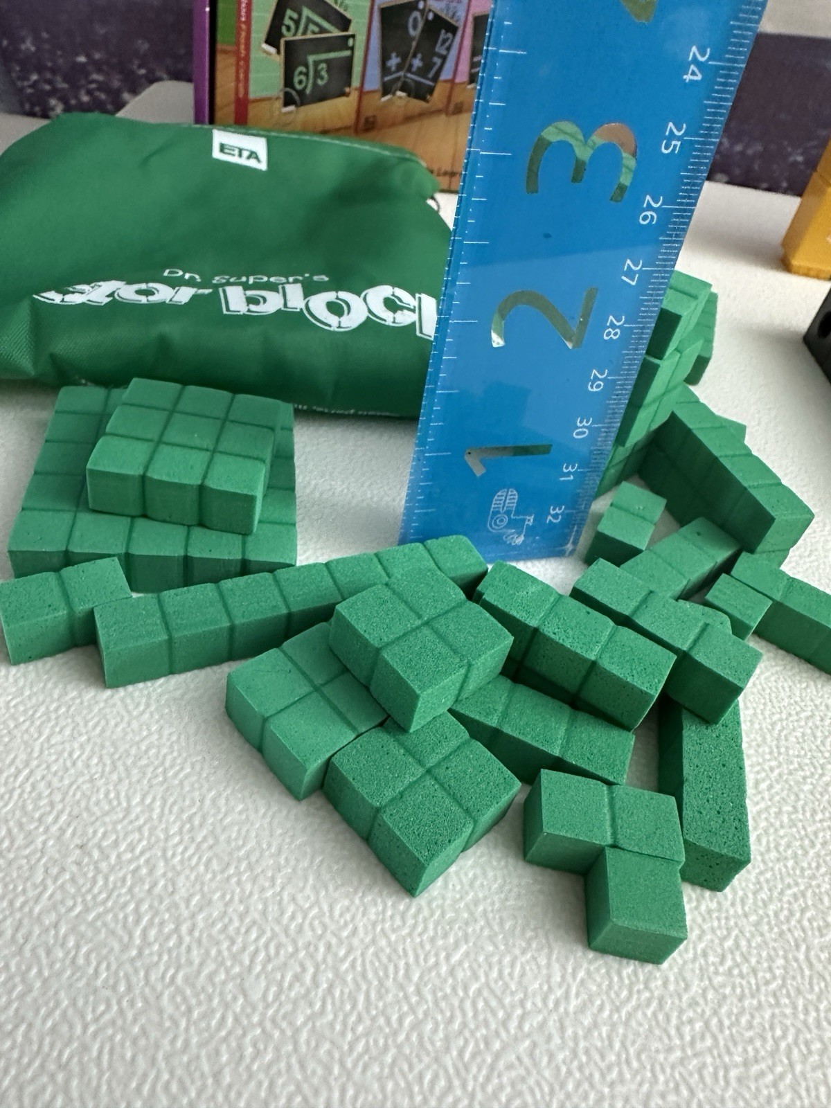 Homeschool Math Link Rainbow Fractions Starbright Wrap Ups Key Tower Cubes Lot