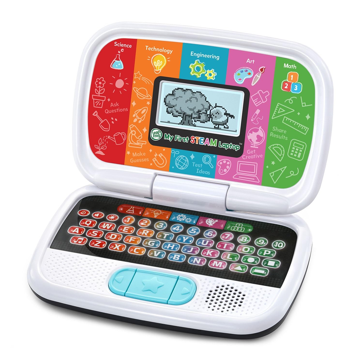 LeapFrog My First STEAM Laptop 9.3″ x 6.2″ x 2.2″, Multicolor