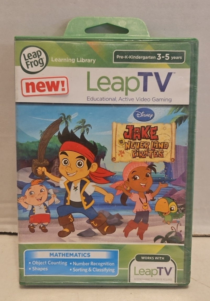 Leap Frog Leap TV Jake And The Never Land Pirates Math Game (3-5 years) -New C