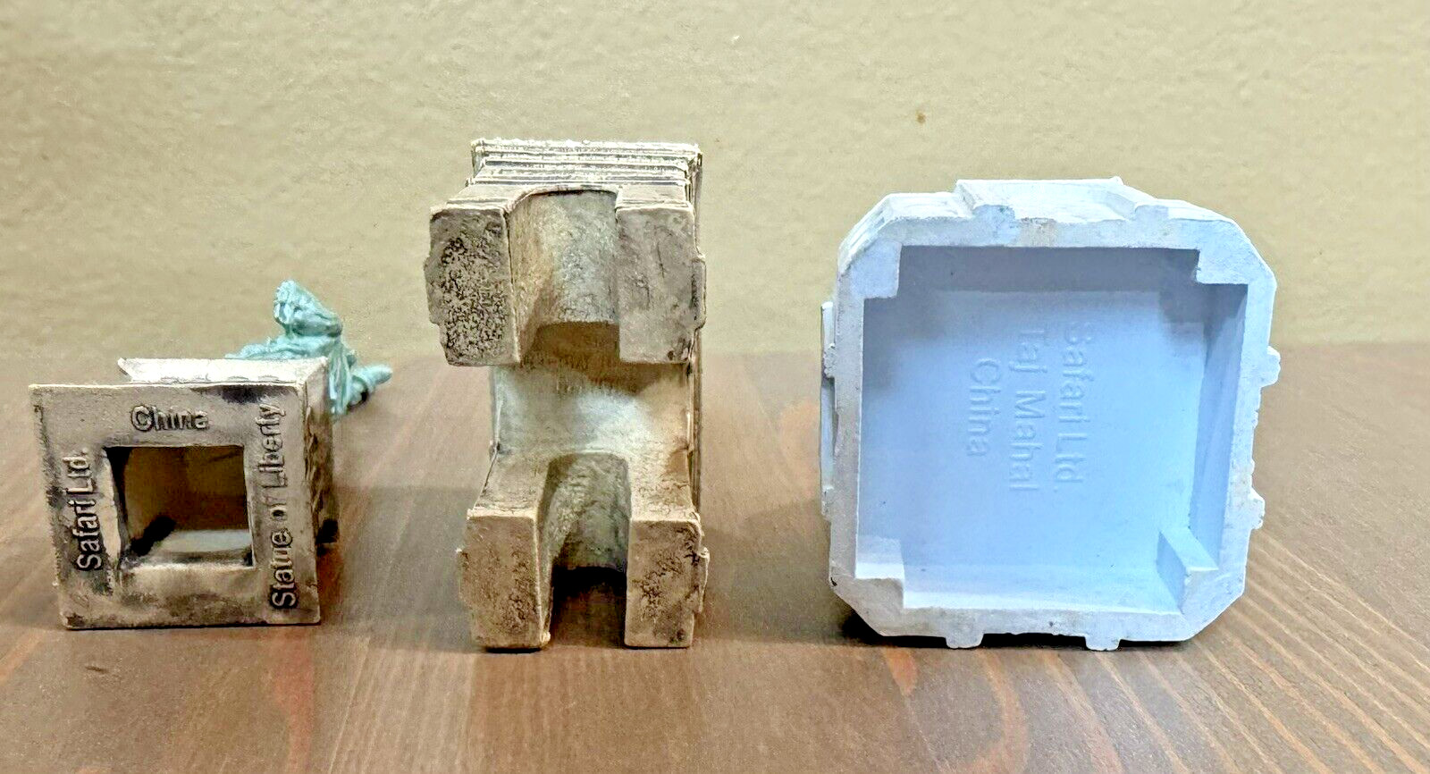 Lot of 3 Toob Safari Ltd Educational Around The World Mini Figure Buildings