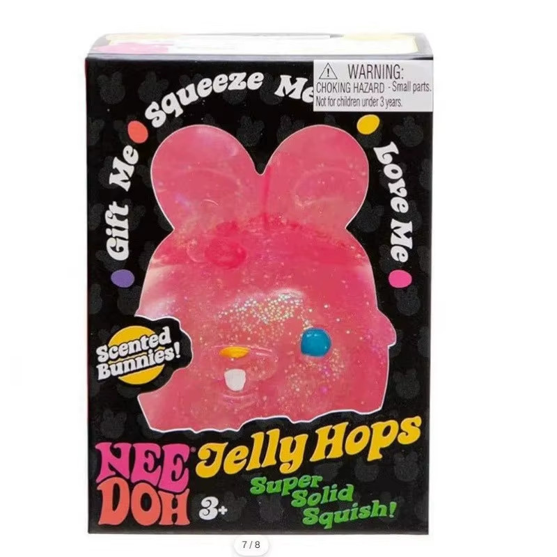 New 2026 Nee Doh Jelly Hops Scented Super Solid Squish Bunny Free Shipping Uk
