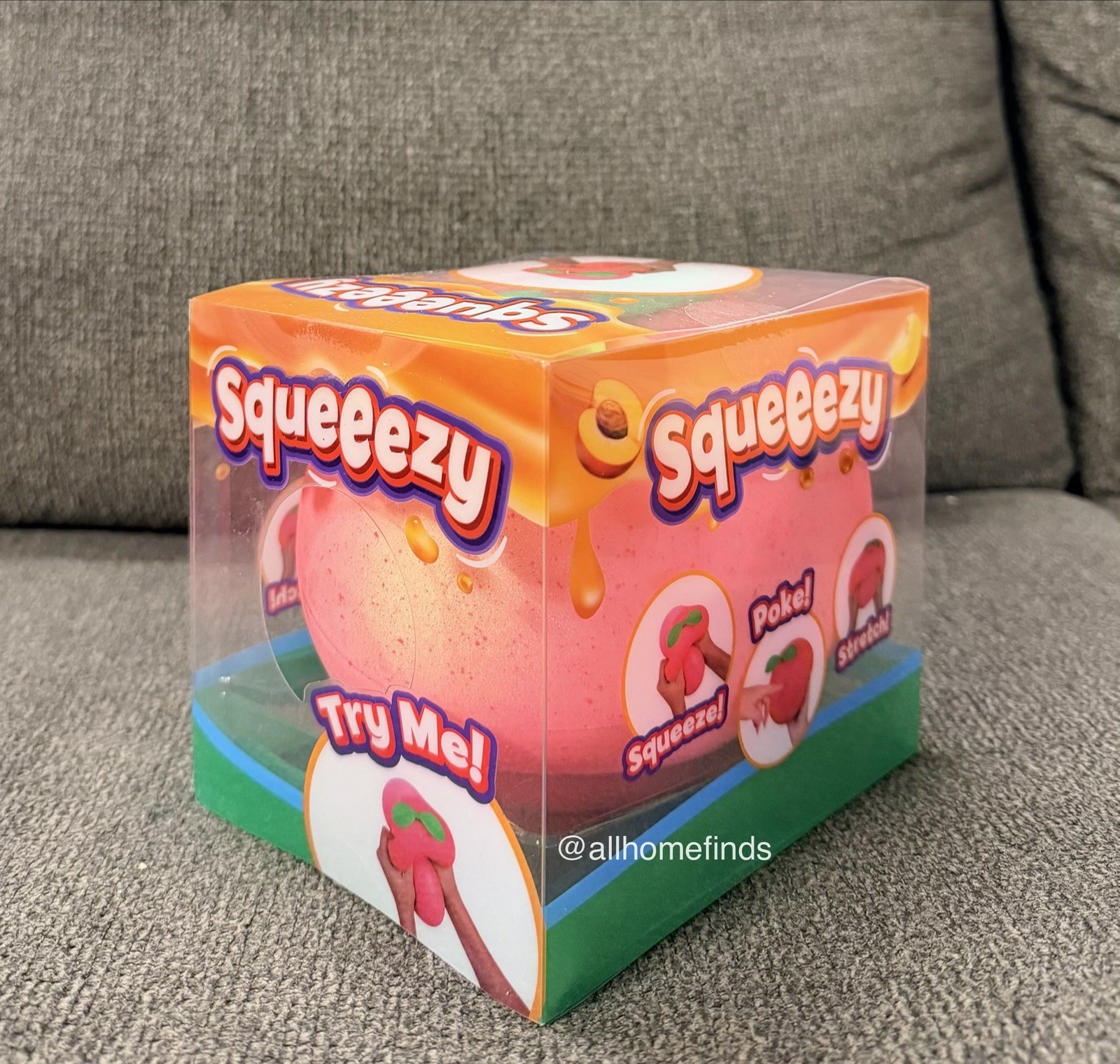 Viral Sunny Days Jumbo Squeezy Peach – Squishy Toy, Stress Relief Sensory Fun 🍑