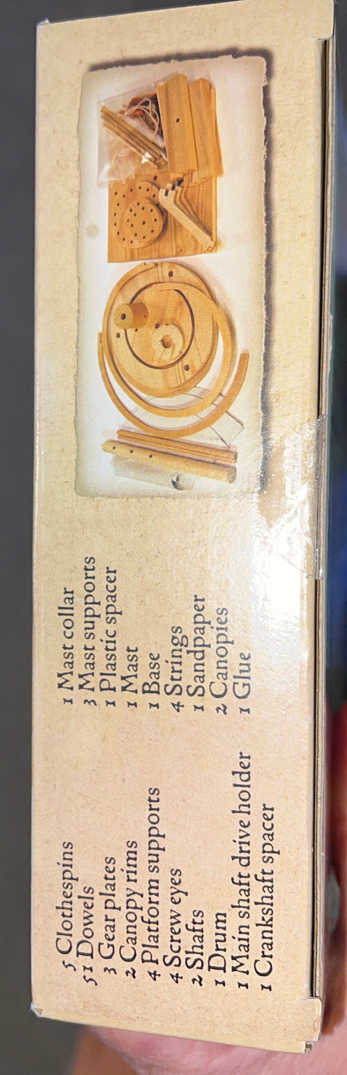 Leonardo da Vinci Premium Aerial Screw (Helicopter Flying Machine) New Sealed