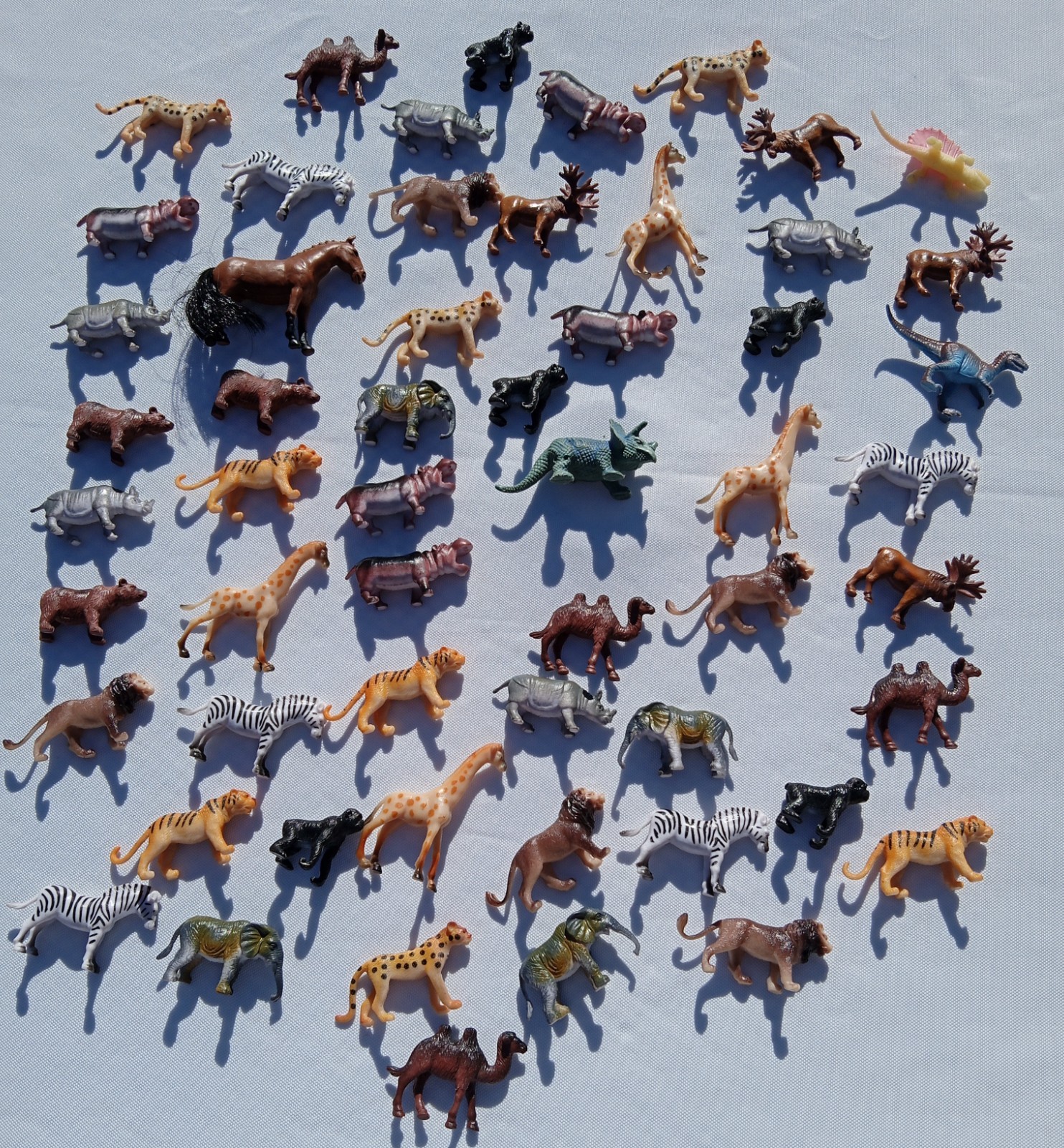 Lot Of Miniature Toy Plastic Animal Figures
