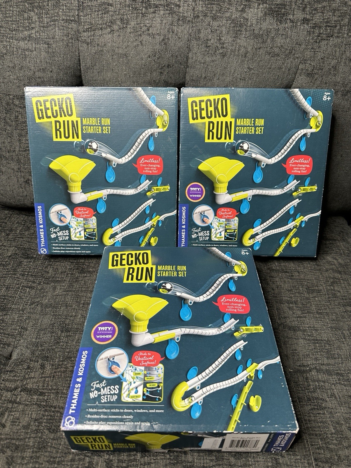 Lot Of 3 Thames & Kosmos Gecko Run Marble Run Starter Set THK550201 Brand New