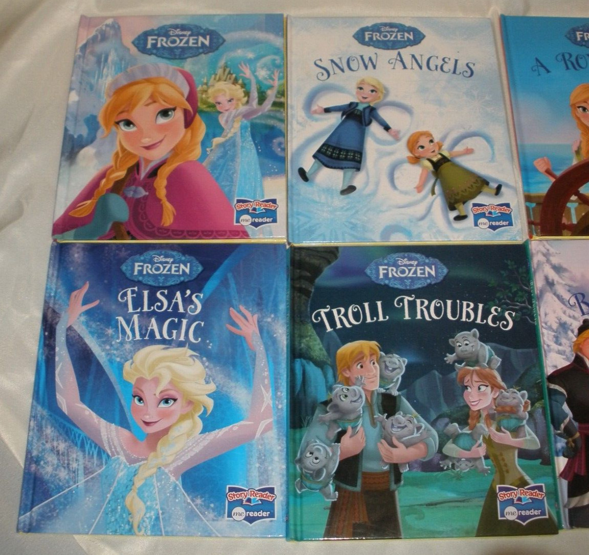 Story Me Reader Disney Frozen Device & 8 Books Tested Works Excellent Used Cond.