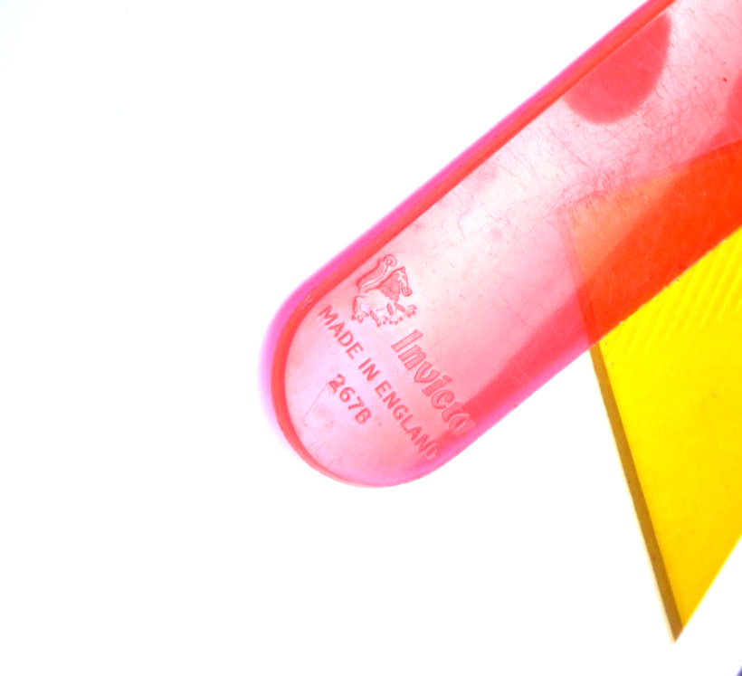 14 Color paddles for light boards translucent color filter art INVICTA vintage
