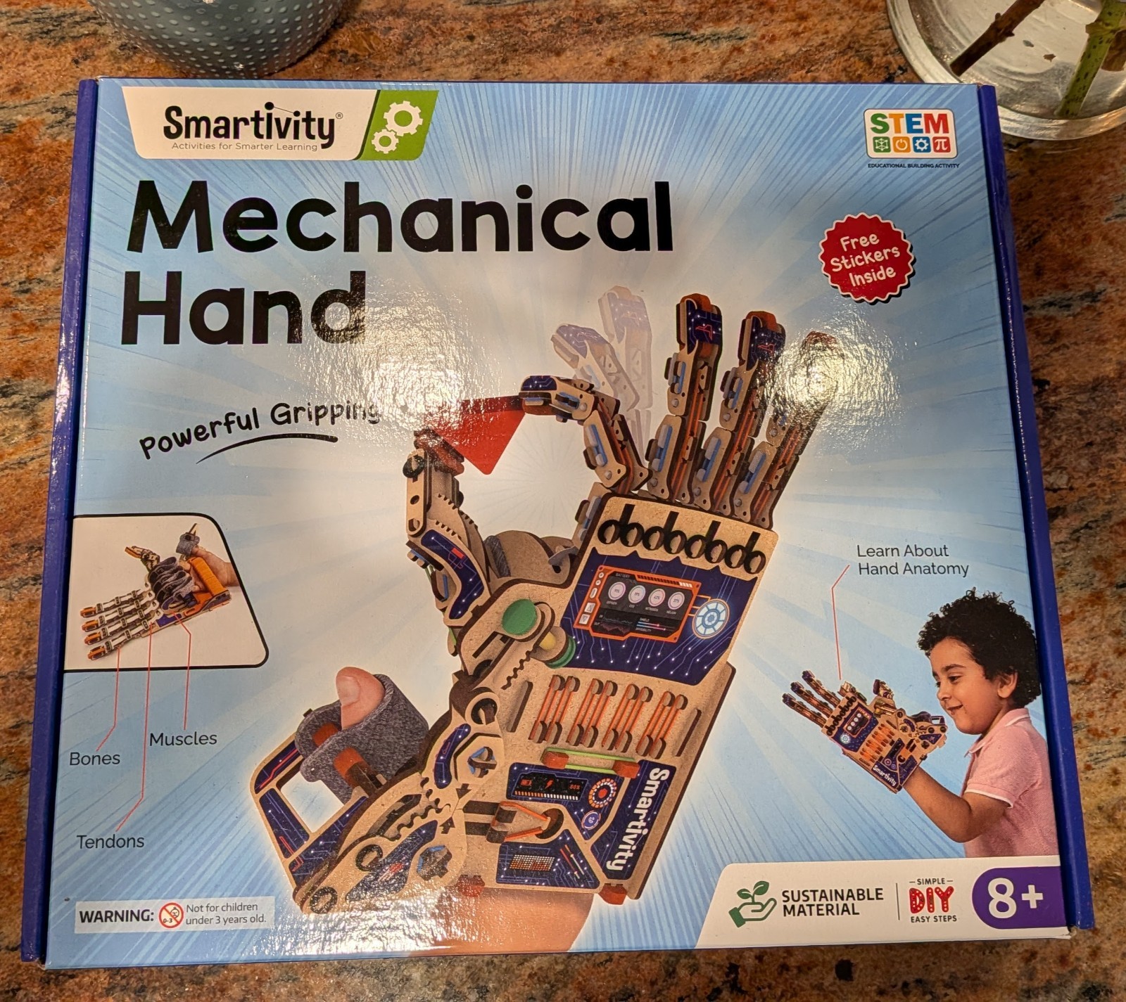 Smartivity Mechanical Hand STEM Toy for Ages 8+ STEM Project NEW in BOX DIY boys