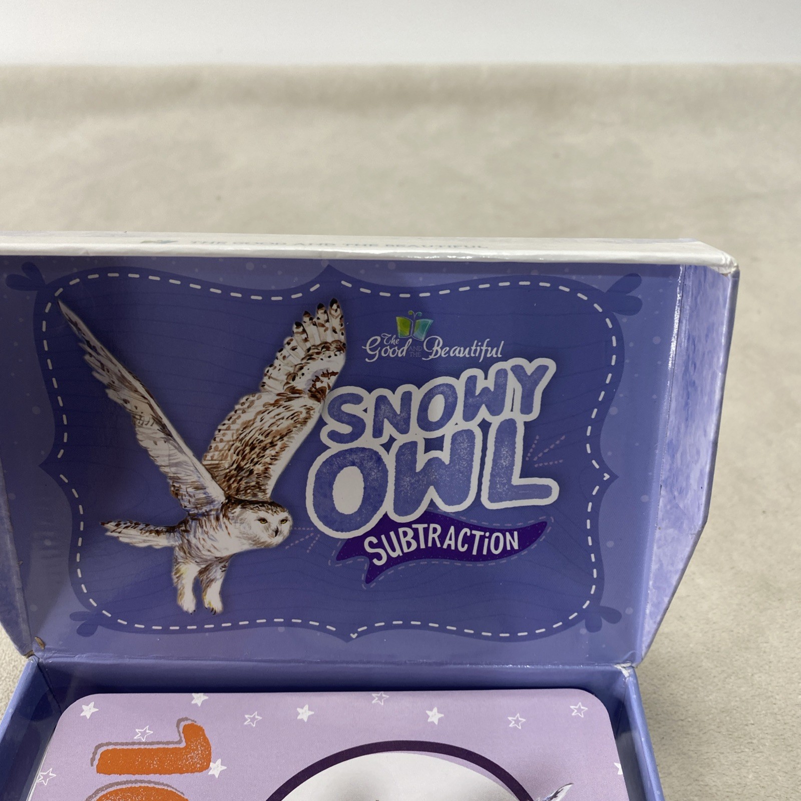 The Good And The Beautiful Snowy Owl Subtraction Math Game EXCELLENT CONDITION