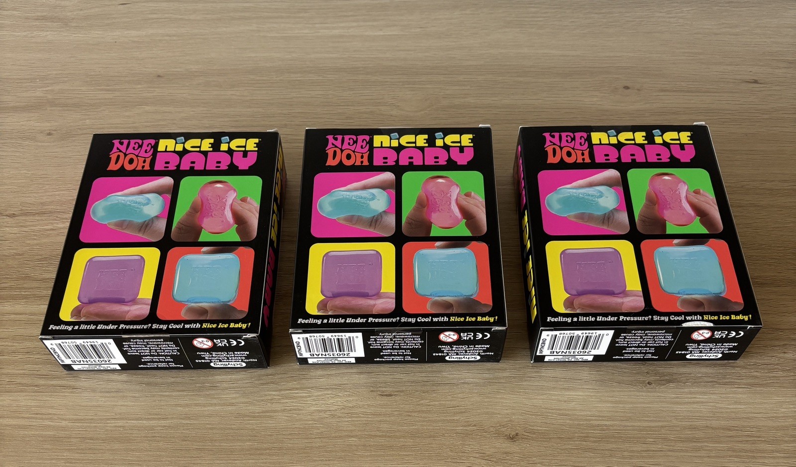 NeeDoh Nice Ice Baby Mini Nice Cubes – (3) Total Boxes – New In Box!