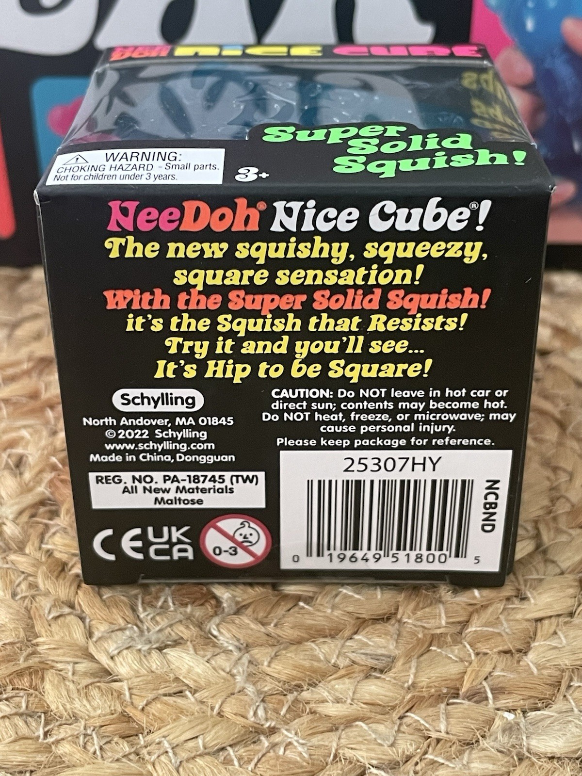 🔥NeeDoh Nice Cube – Super Solid Squish! (Blue)- AUTHENTIC-Original Size-NEW 👀