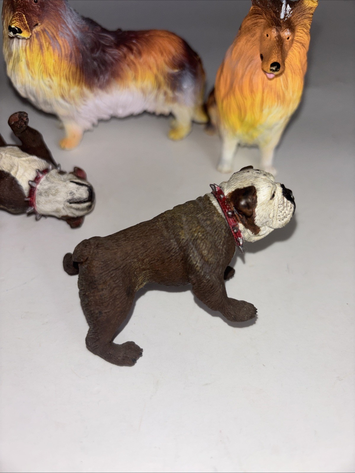 Collie Dog 3″ Wild Animal Educational Toy Figures X 2