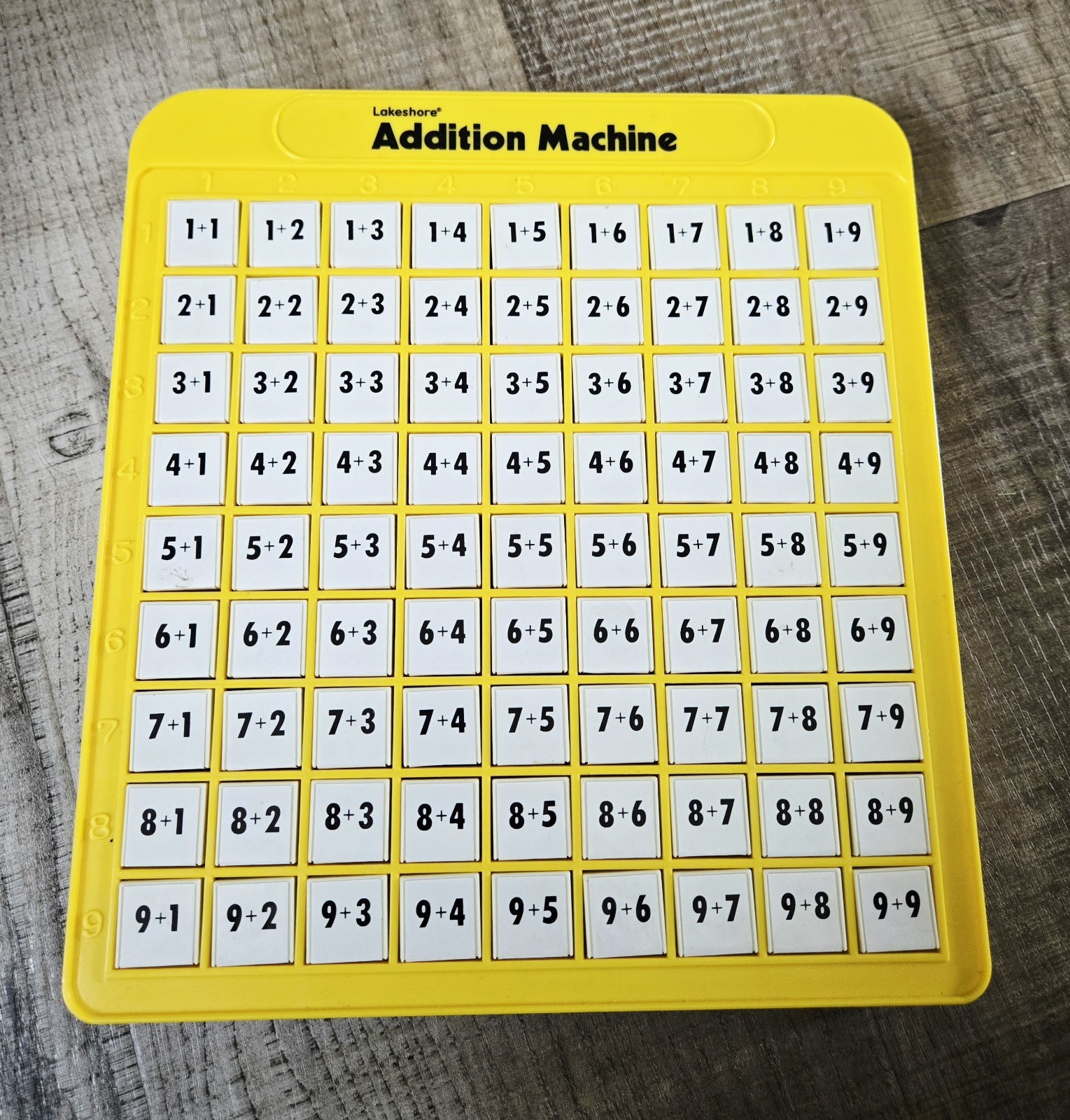 Lakeshore Learning Toys Addition Machine Pop Up Math Homeschool Educational EUC