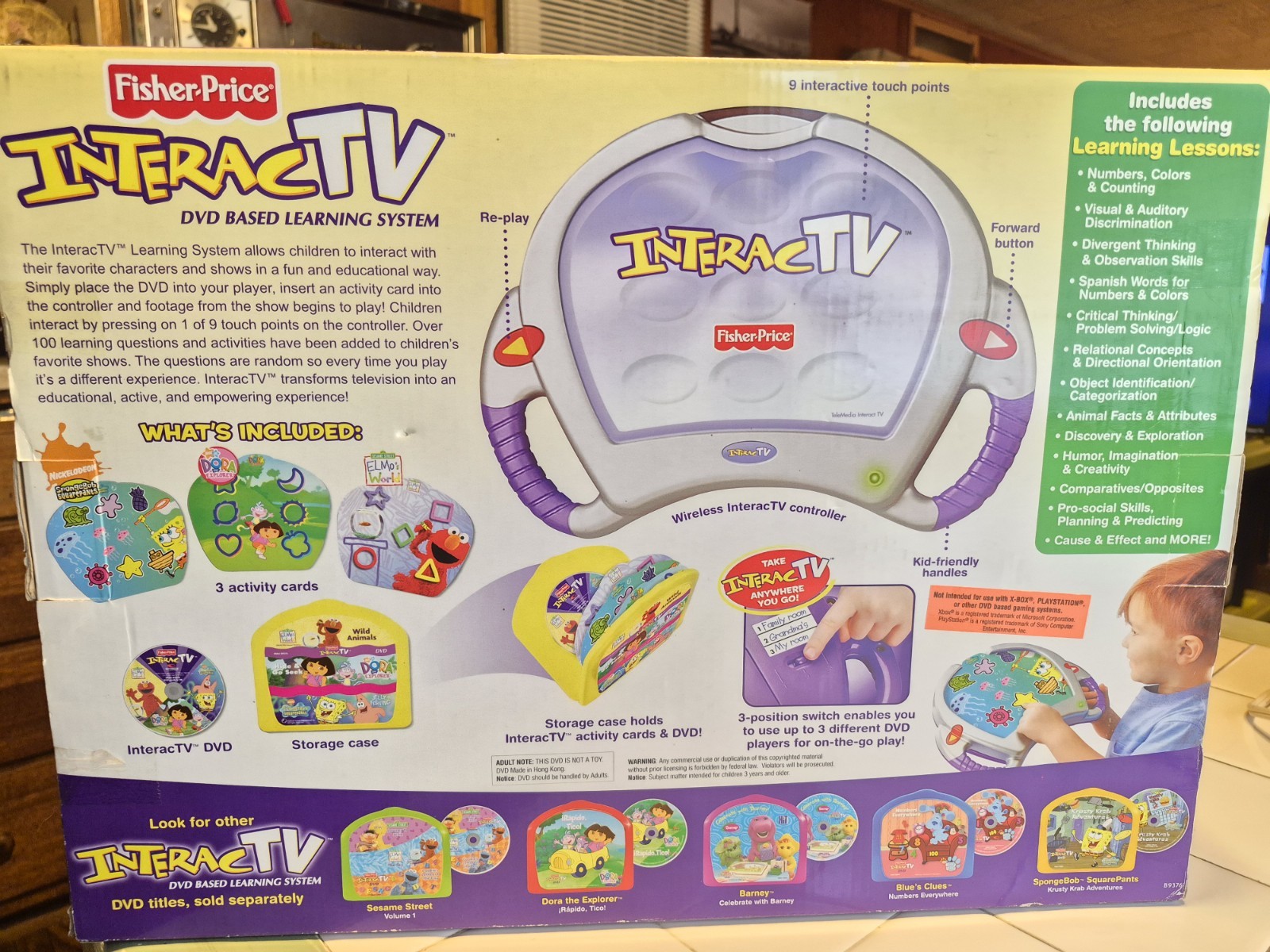 New Fisher-Price InteracTV DVD Based Learning Video Gaming System