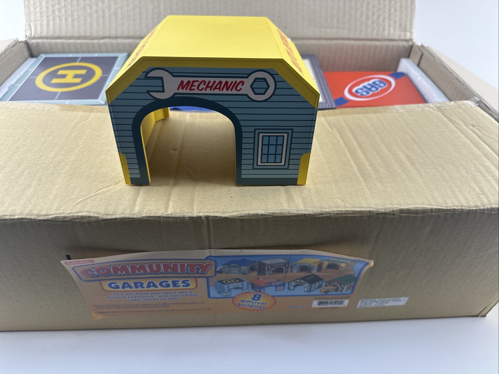 Lakeshore Learning Community Garage- Set of 8- school, police, post office, bank