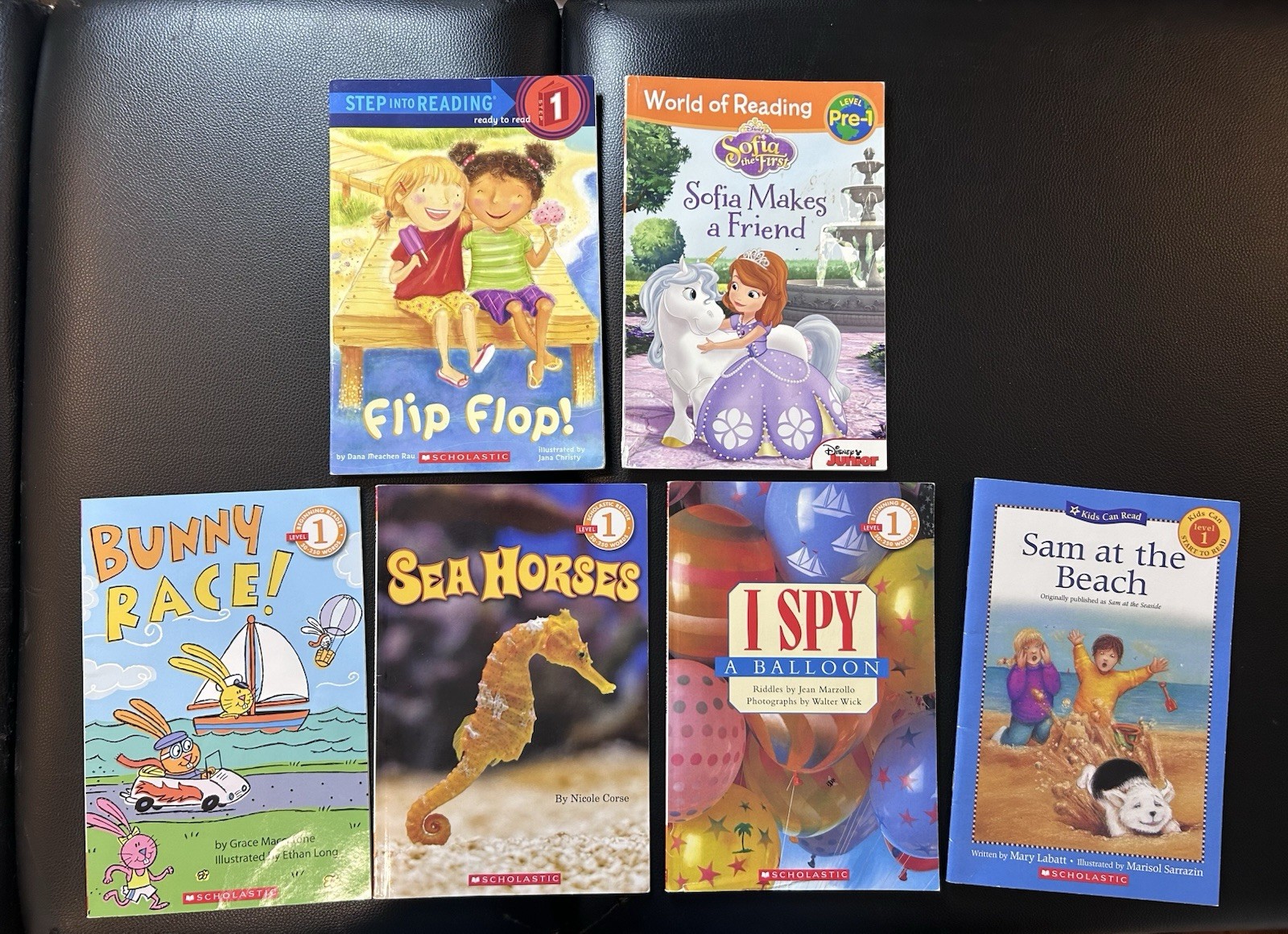 Scholastic & Disney Press Lot of 6 Early Reader Books Sofia the First Ages 4-7