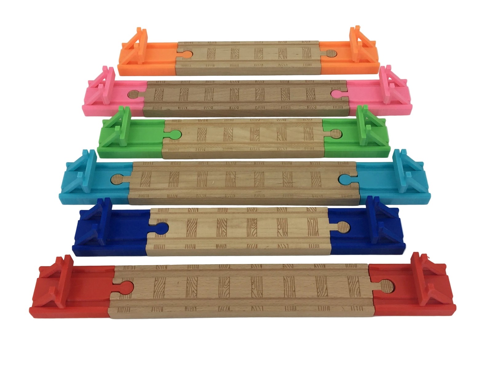 (2) Pack of Wooden Track Buffer Yard Bumpers for End of Track – Choose Color