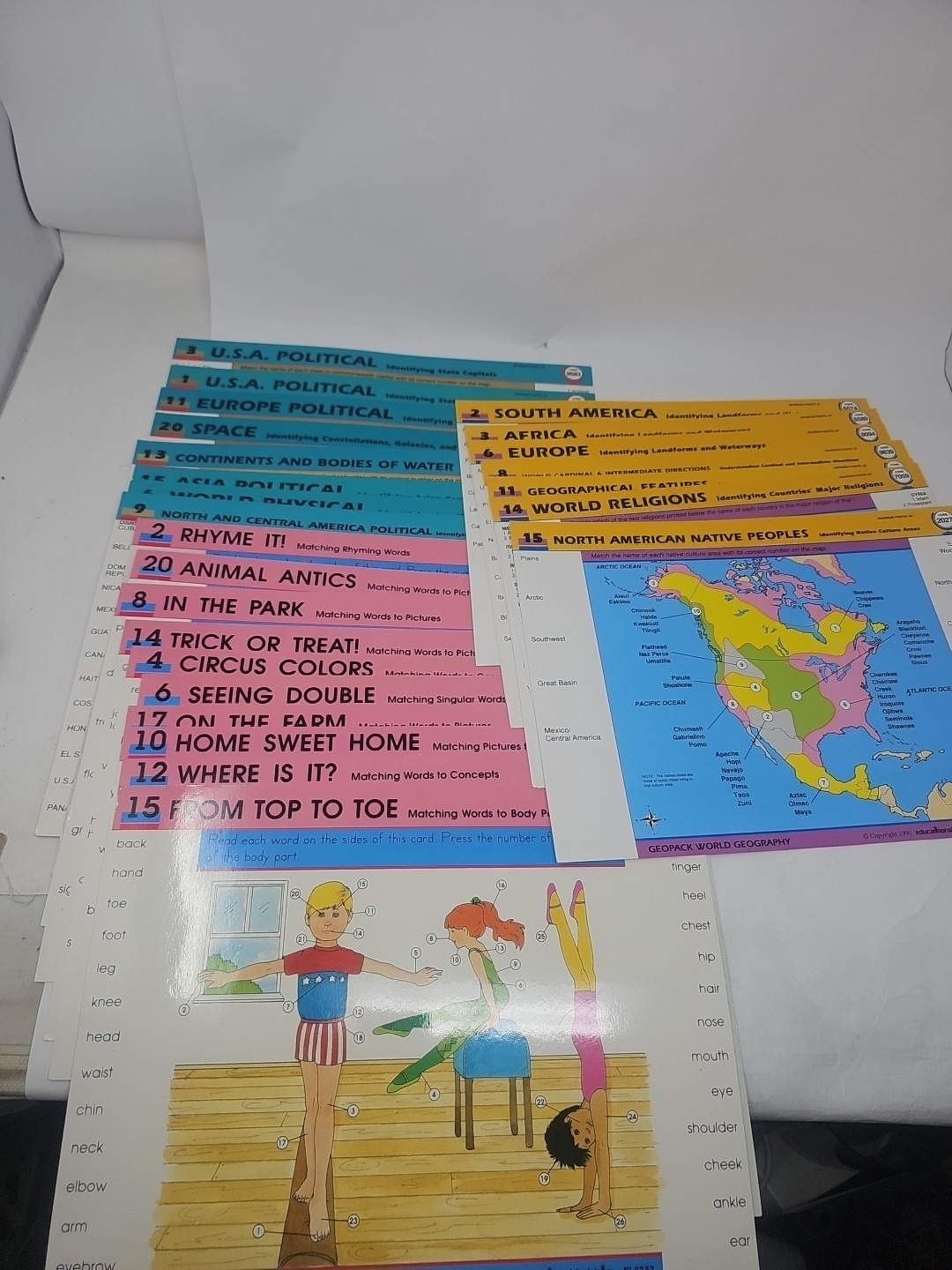 Big Lot GeoSafari EI-8700 Electronic Learning Game System 90+ Card Activities