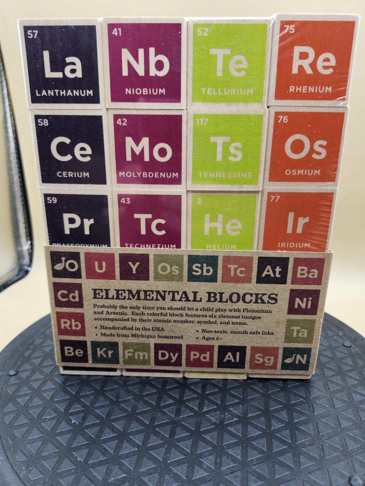 UNCLE GOOSE ELEMENTAL BLOCKS PERIODIC TABLE BLOCKS MADE IN THE USA NEW!