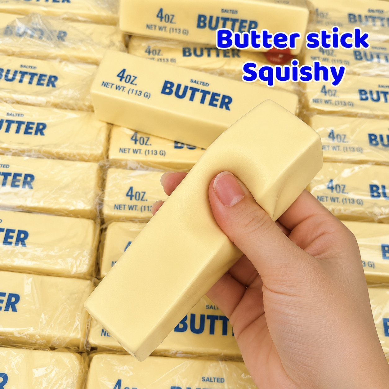 Salted Butter 4oz Fidget Toy Squishy Sensory Stress Reliever