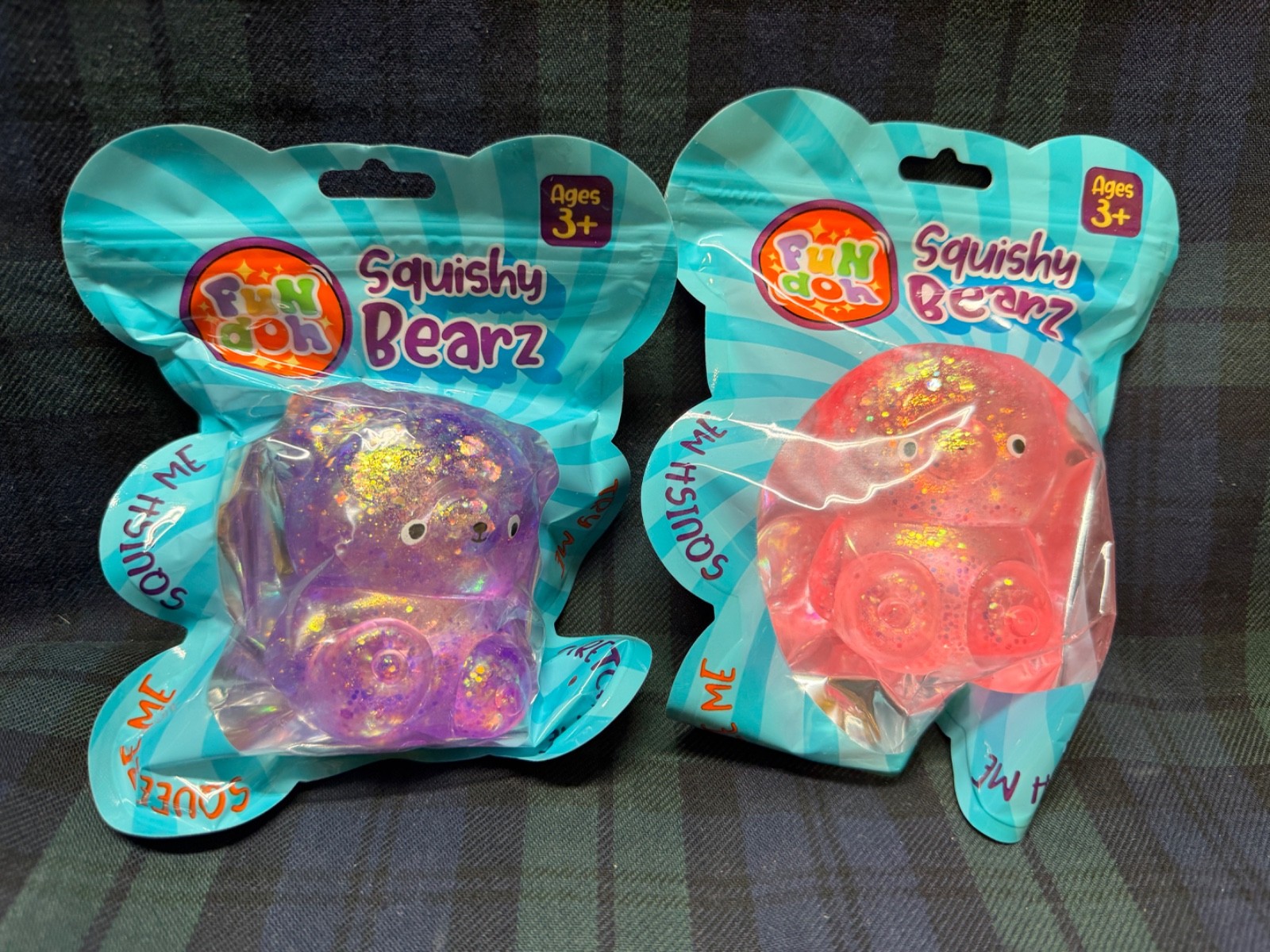 Fun Doh Squishy Bearz Fidget Bear 2 Pack