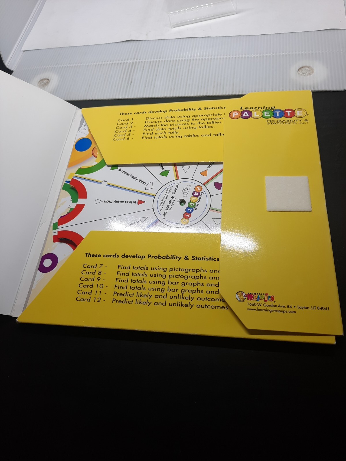 Learning Palette Probability and Statistics Level 1 Math Cards
