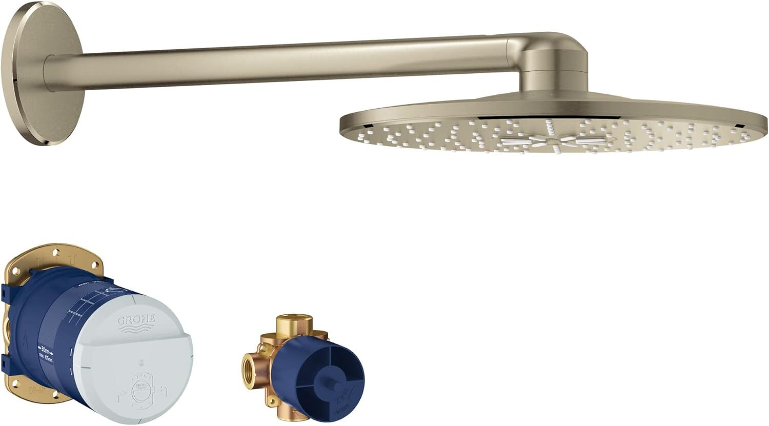 GROHE 26502EN0 Rain Shower 310 Smartactive 2 Spray Head Set, Brushed Nickel , 12