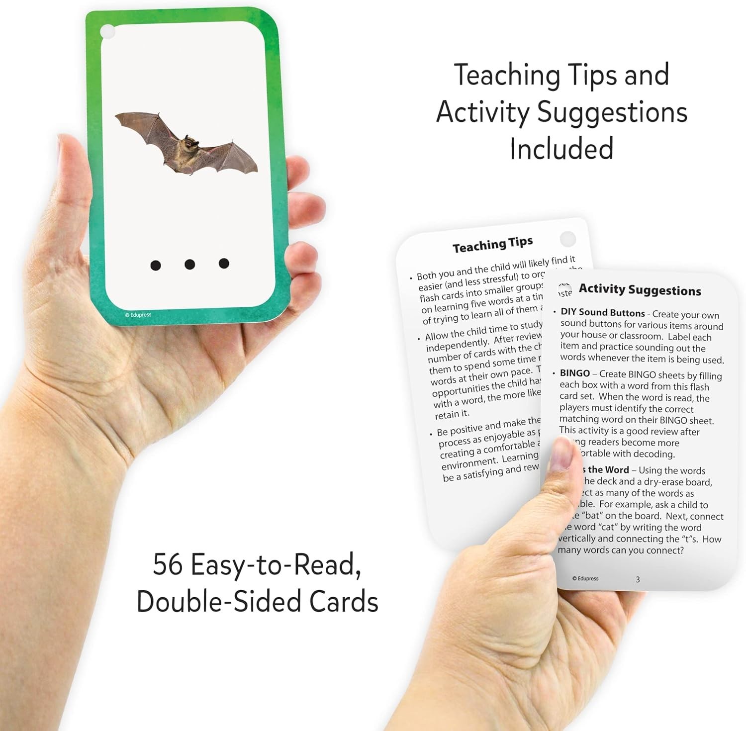 Decoding CVC Words Flash Cards – 56 Engaging Double-Sided Cards for Learning