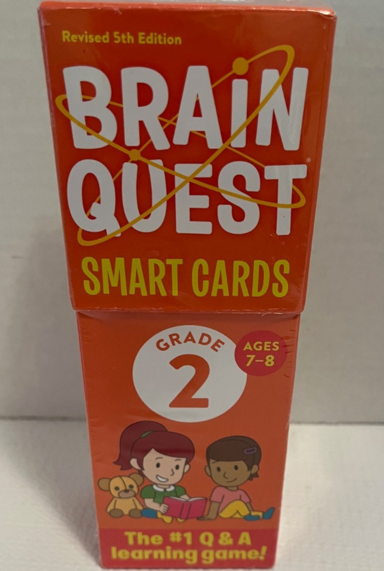 Brain Quest Smart Cards Learning Game Grade 2 Math Science Tech Social Studies