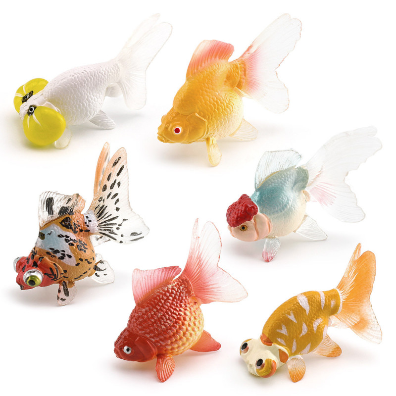 6PCS Simulation Goldfish Model Aquarium Ornaments Fish Tank Landscape Decoration