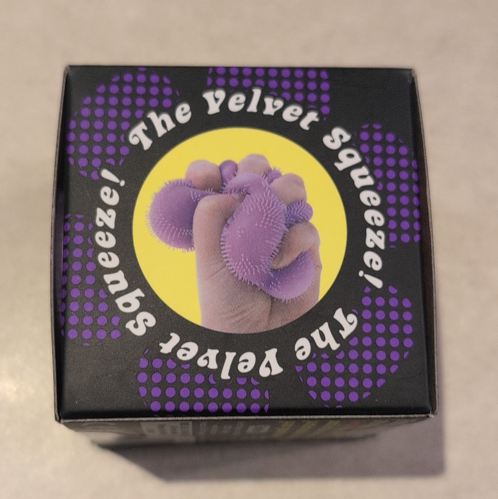 NeeDoh Fuzz Ball Flower Power Velvet Squeeze Toy, Purple, Ages 3+ (26062HY)