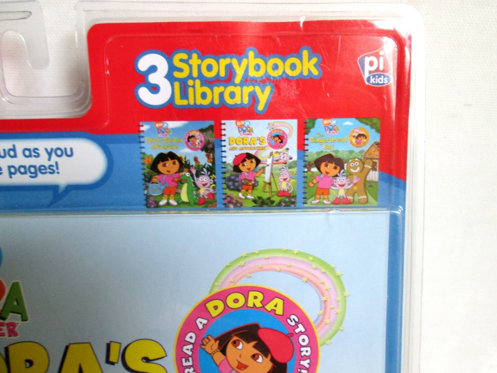 NEW PI Kids Story Reader 3 Storybooks Dora The Explorer Nick Jr Art Garden