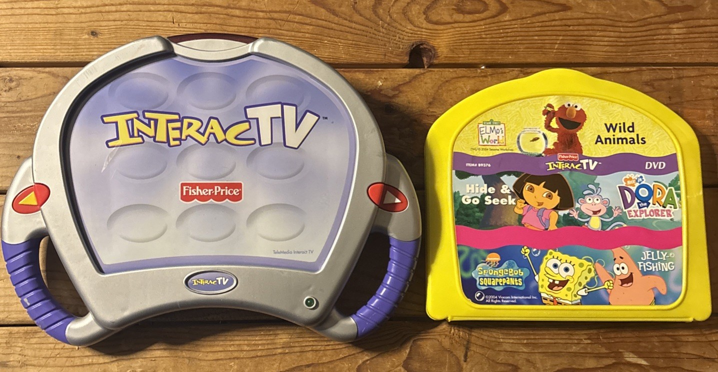 Fisher-Price InteracTV DVD Learning System Lot READ