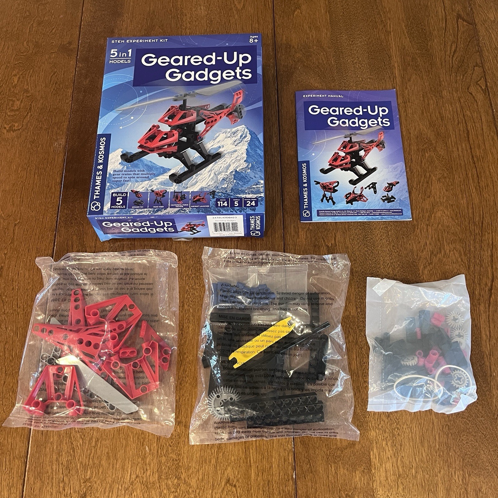 Thames & Kosmos Engineering Makerspace Geared-Up Gadgets Science Experiment Kit