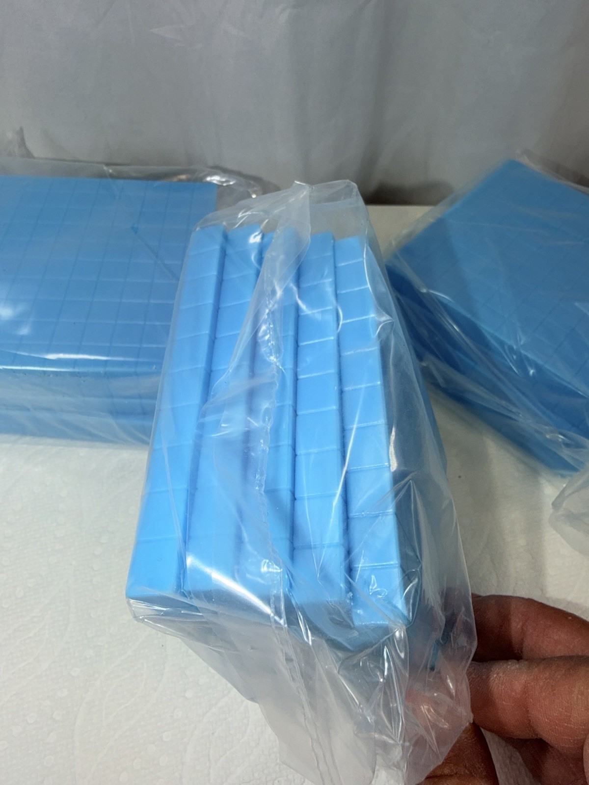 Math Base 10 Counting Blocks Homeschooling Plastic Ones Tens Hundreds