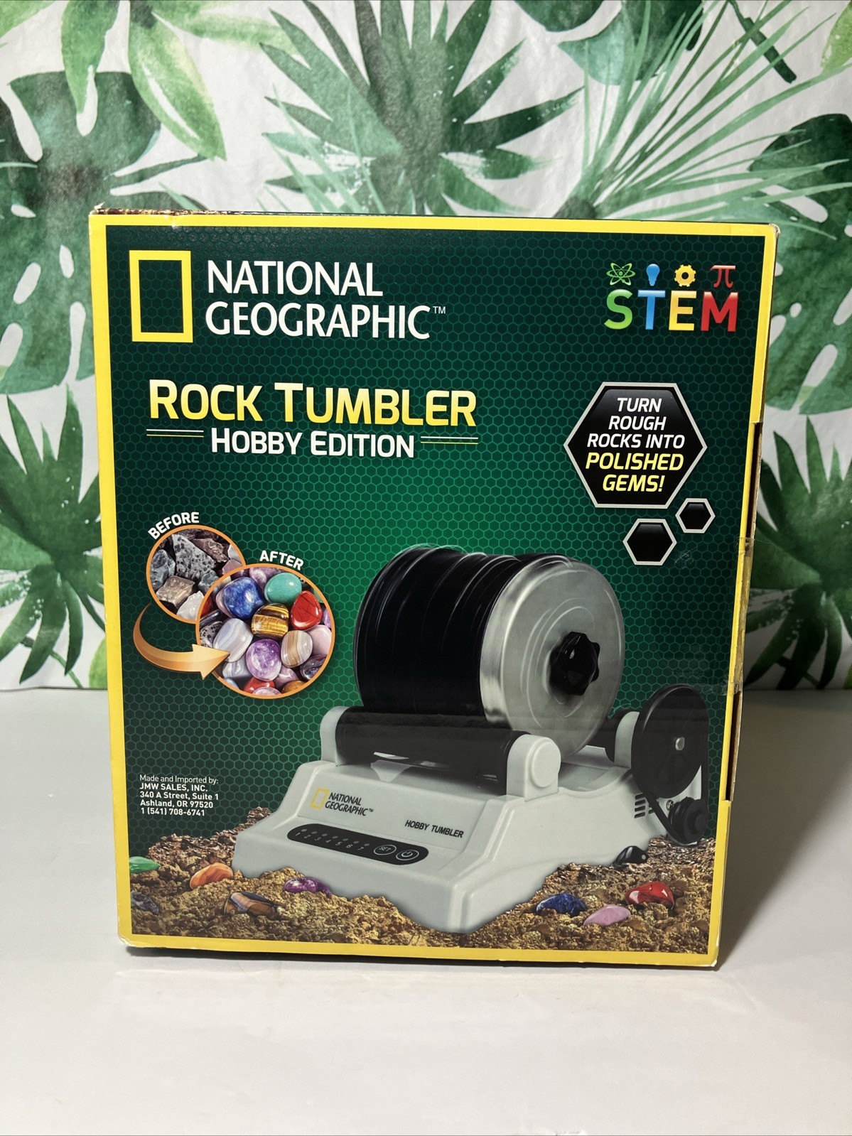 National Geographic Hobby Edition Rock Tumbler Kit STEM Polish Rocks Into Gems