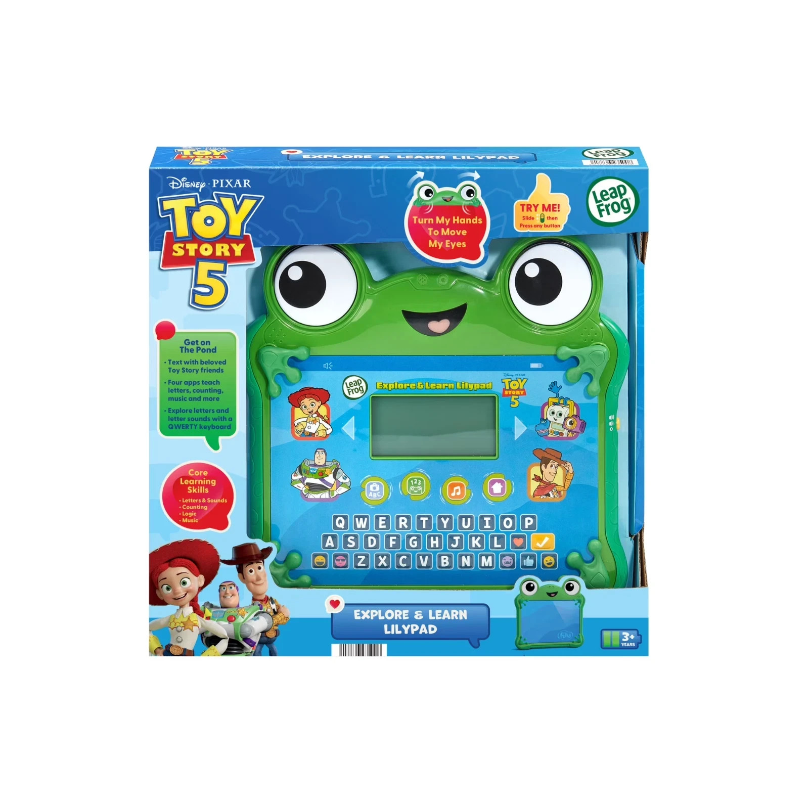 LeapFrog Disney Pixar Toy Story 5 Explore & Learn Lilypad Learning Tablet New