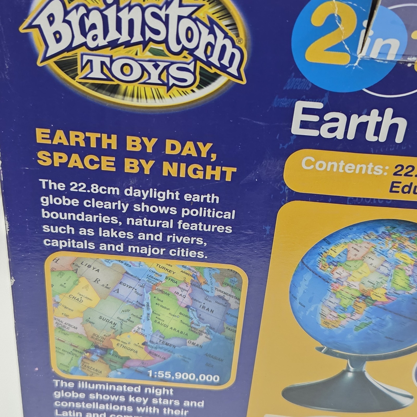 2-in-1 Earth and Constellation Globe Brainstorm Toys Educational Light Up