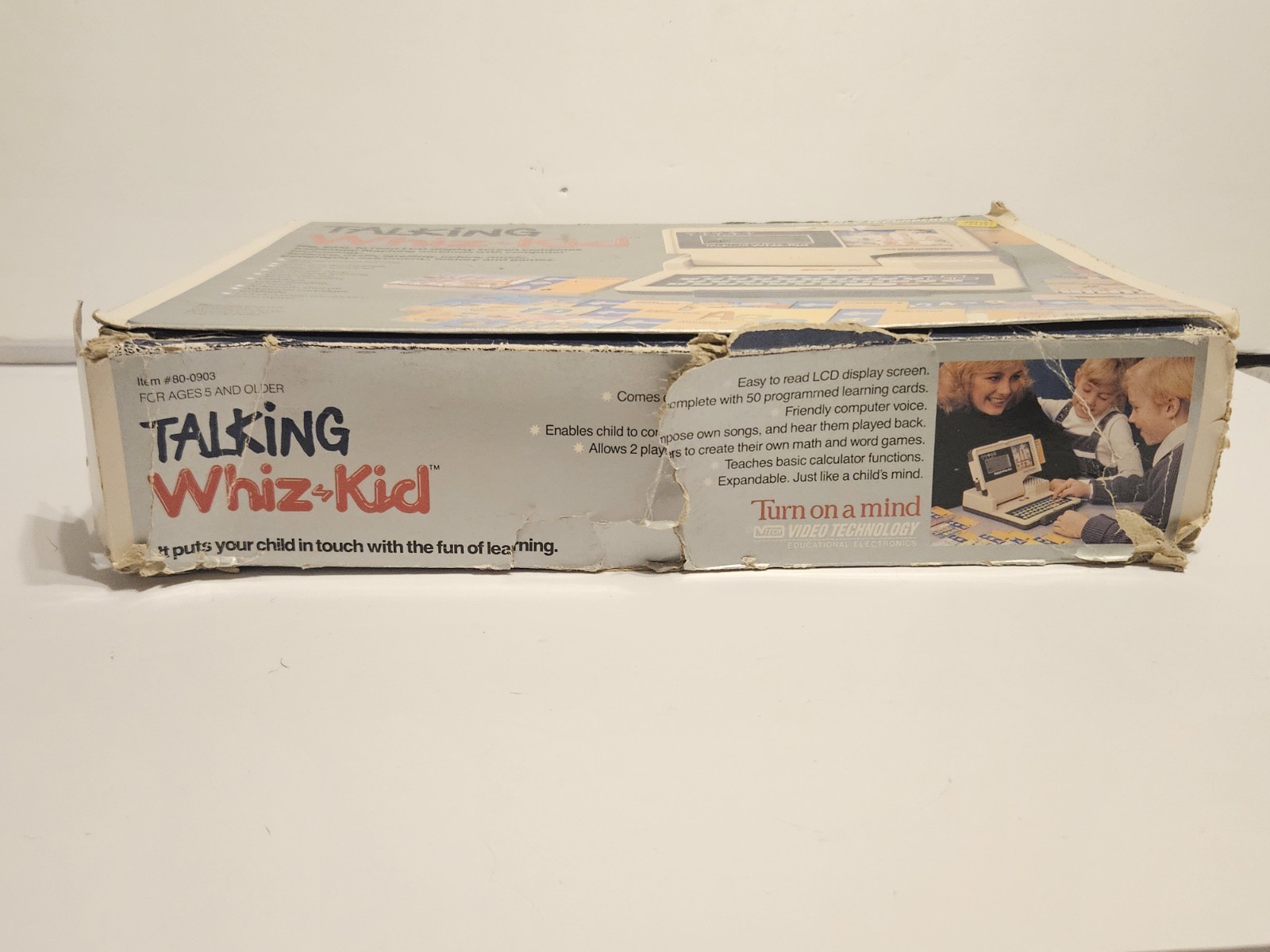 Talking Whiz Kid 1987 Vtech Education Computer w/ Learning Cards Vintage Nos
