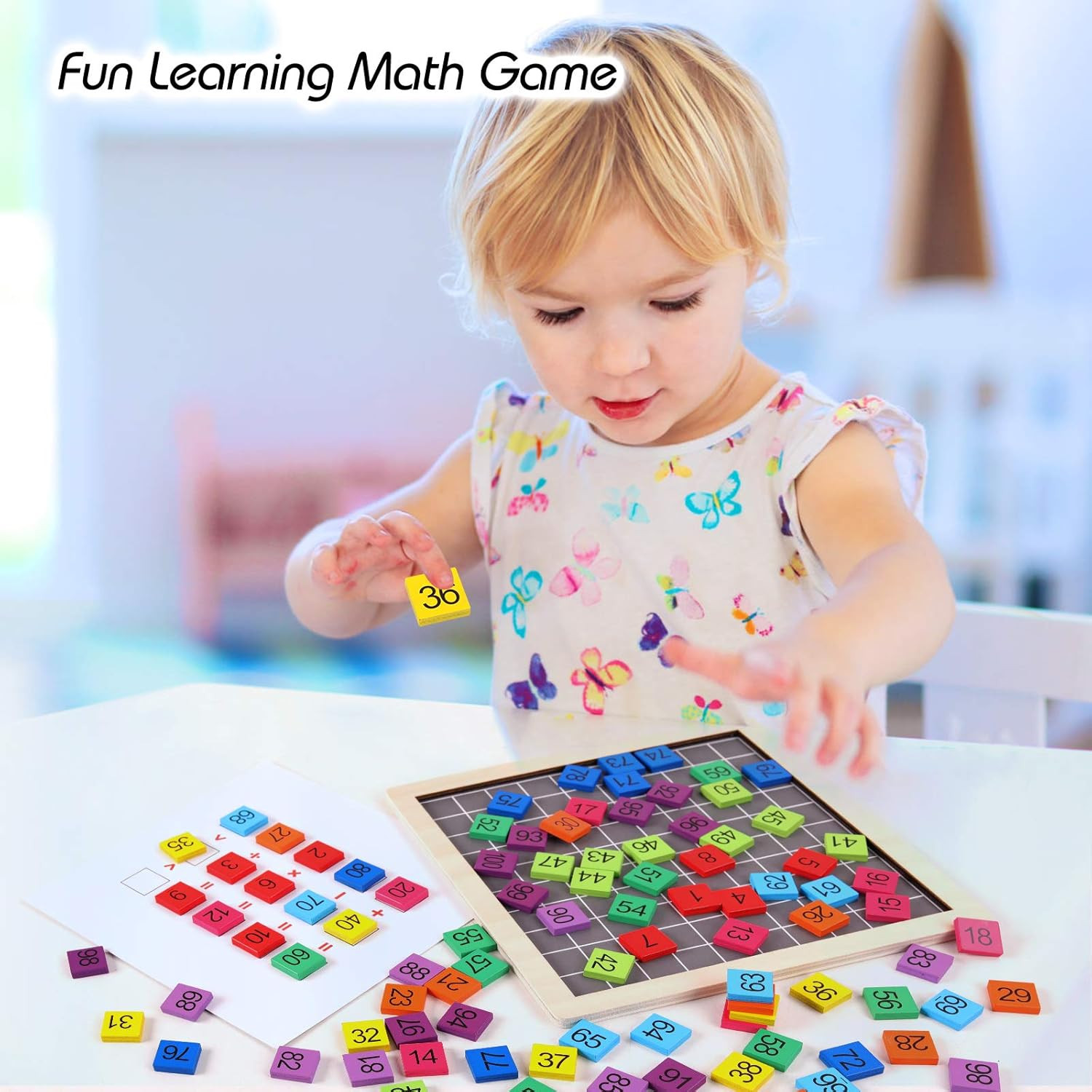 Wooden Montessori Math Counting Hundred Board Toys | 1-100 Consecutive Numbers L