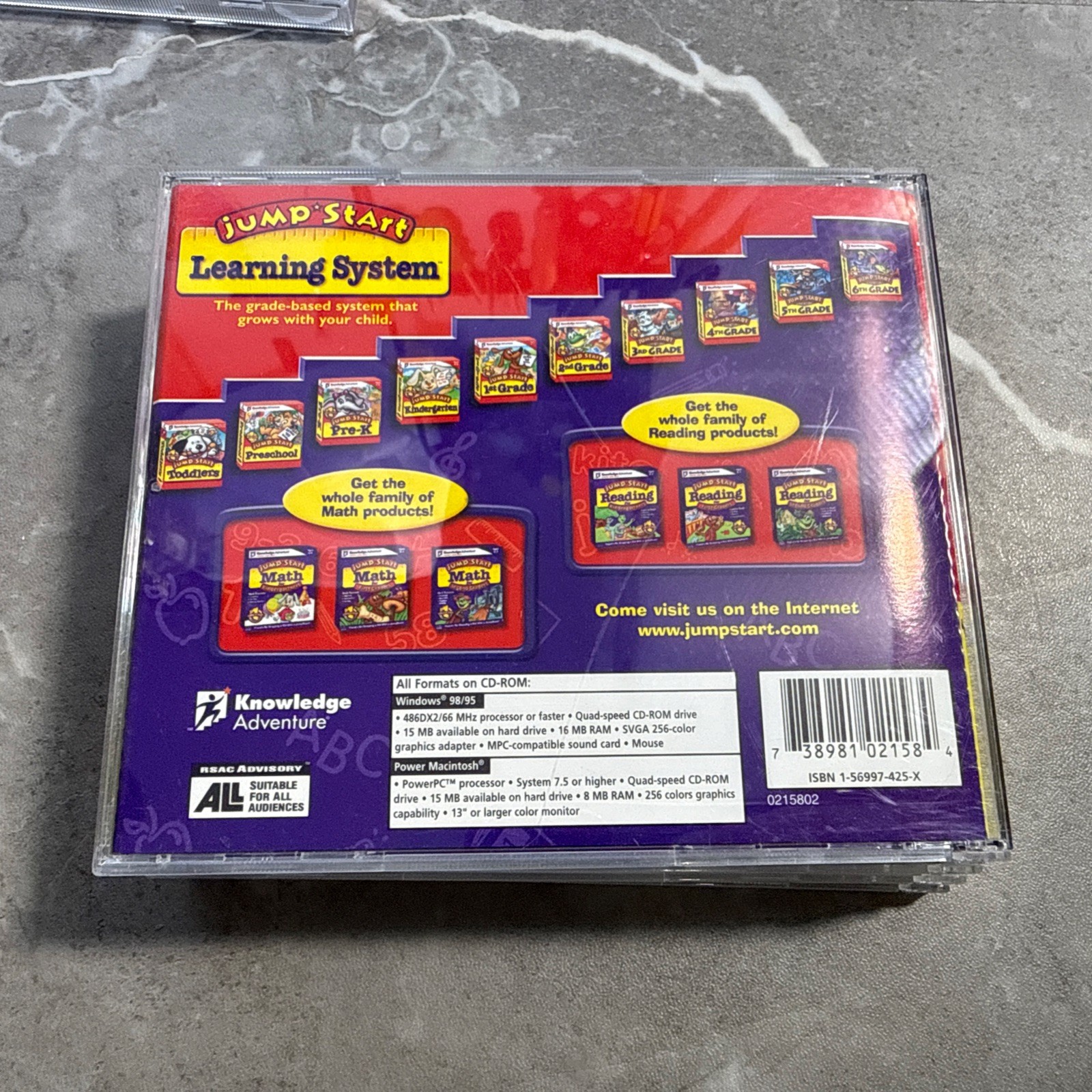 Lot Of 7 Jump Start Learning Games. Reading/Numbers 1st & 2nd Grade CD-ROM