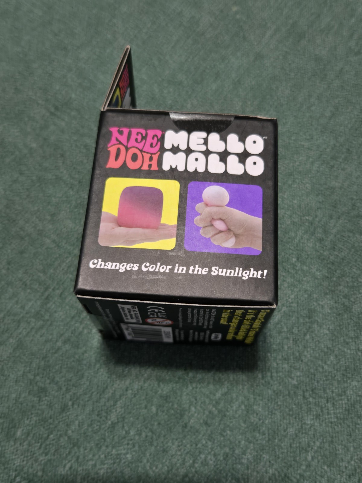 NeeDoh Mello Mallo Yellow Orange Color Change Squishy Toy, Nee Doh Mellow Mallow