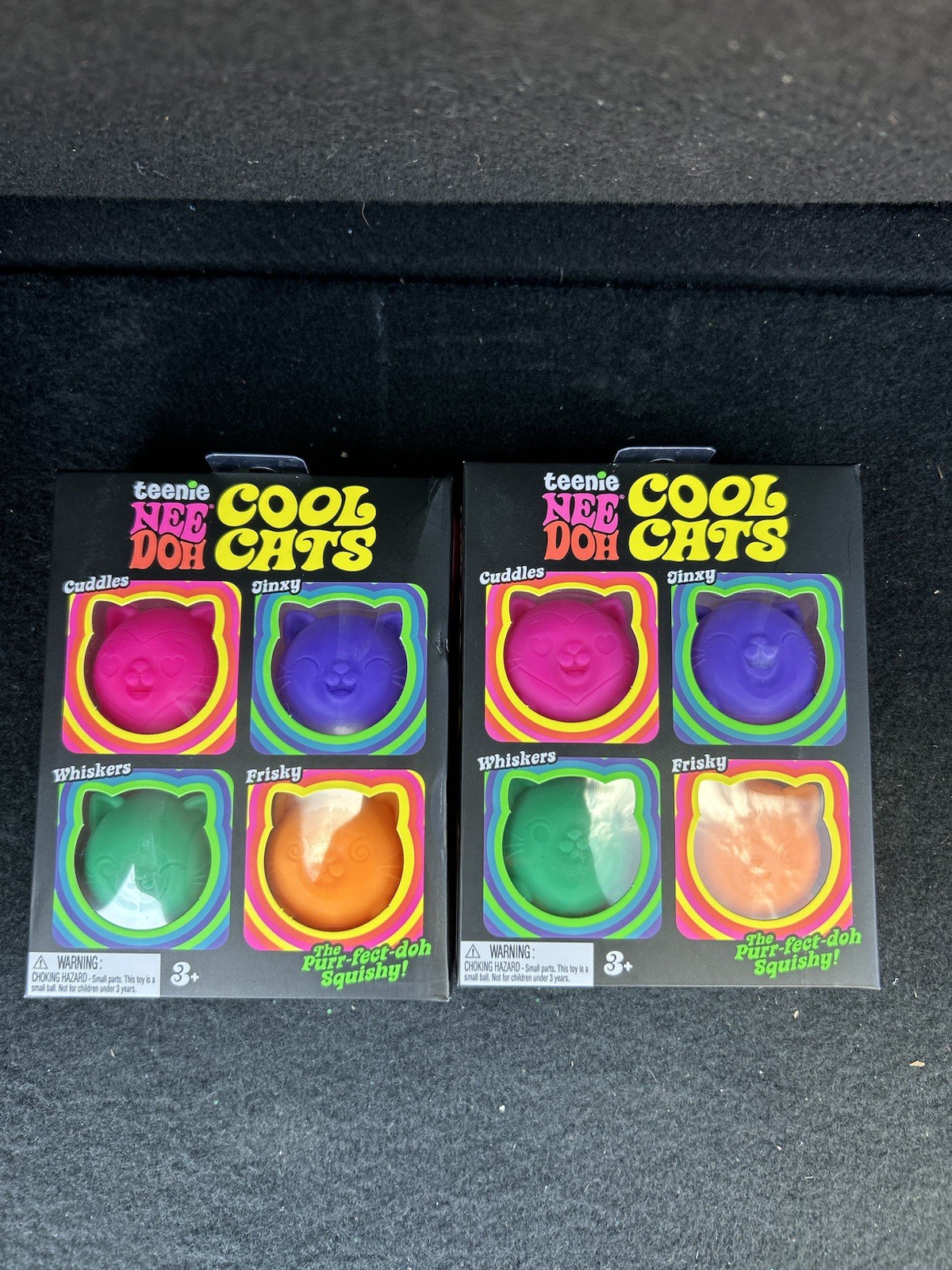 Teenie NeeDoh Cool Cats 4 Pack LOT of 2