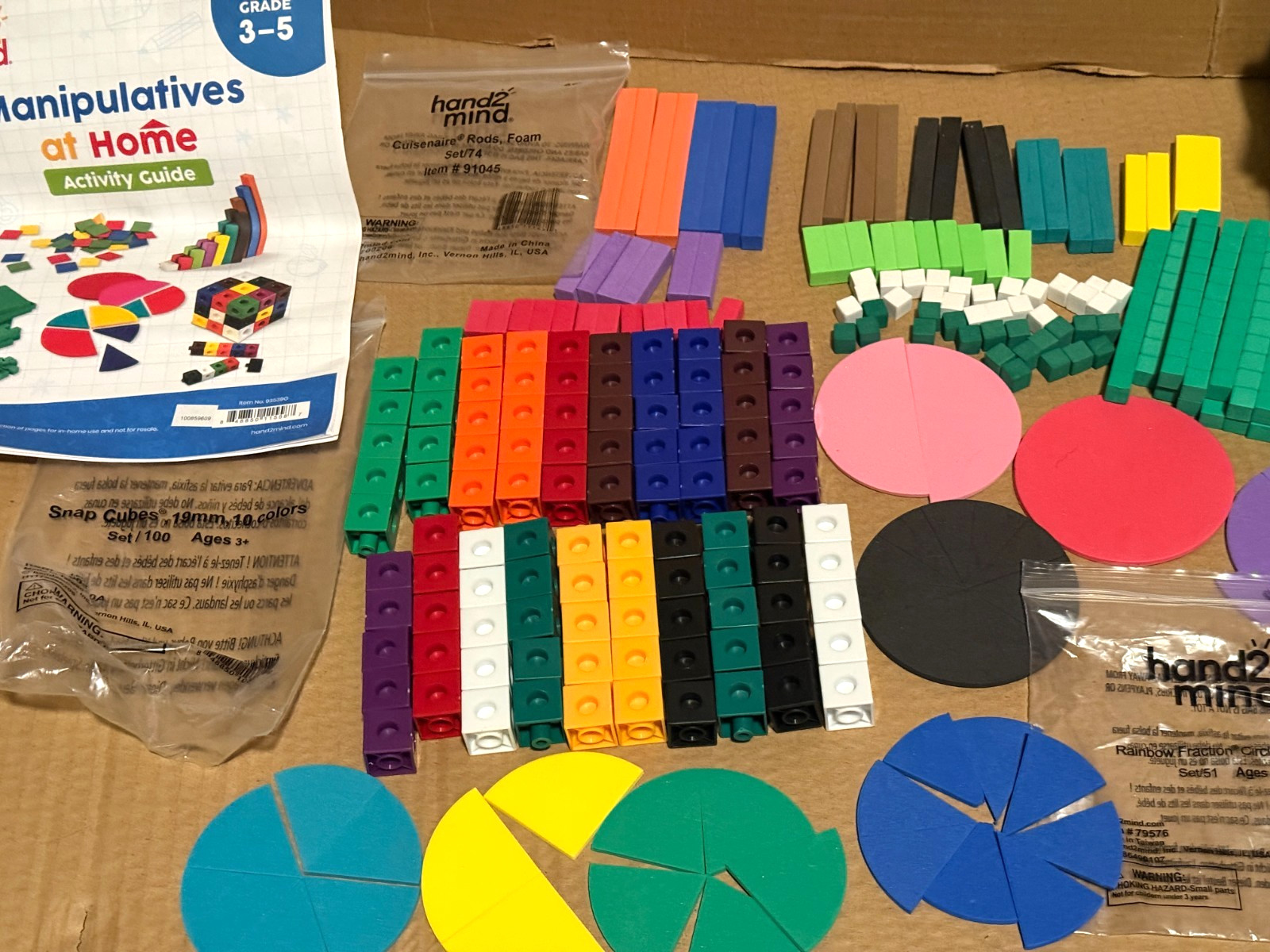 Hand 2 Mind Over 250 Math Manipulatives and Activity Guide for Grades 3 to 5