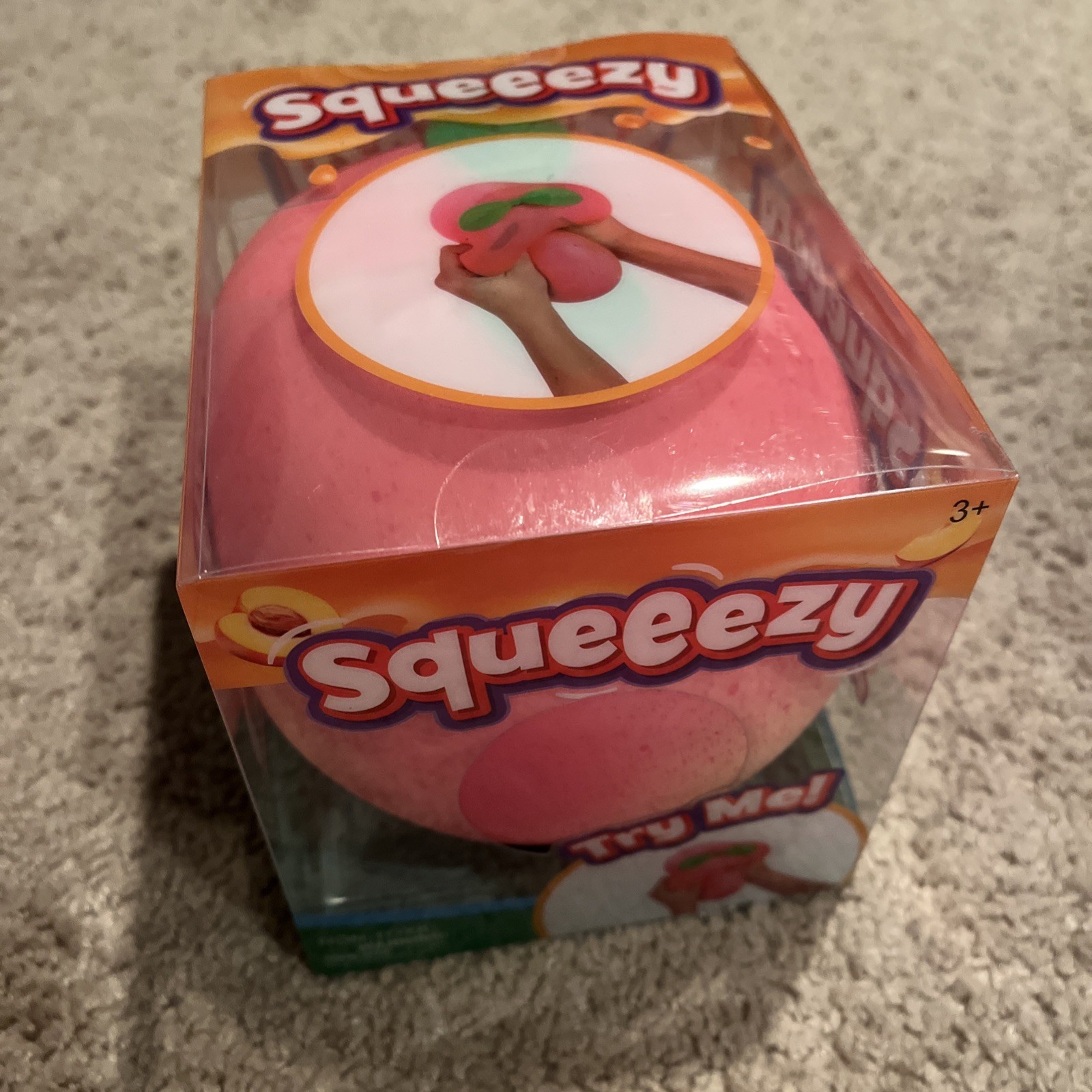 Squeezy Pink Tactile Squeeze Toy – Squeeze, Poke, Stretch, Ages 3 plus