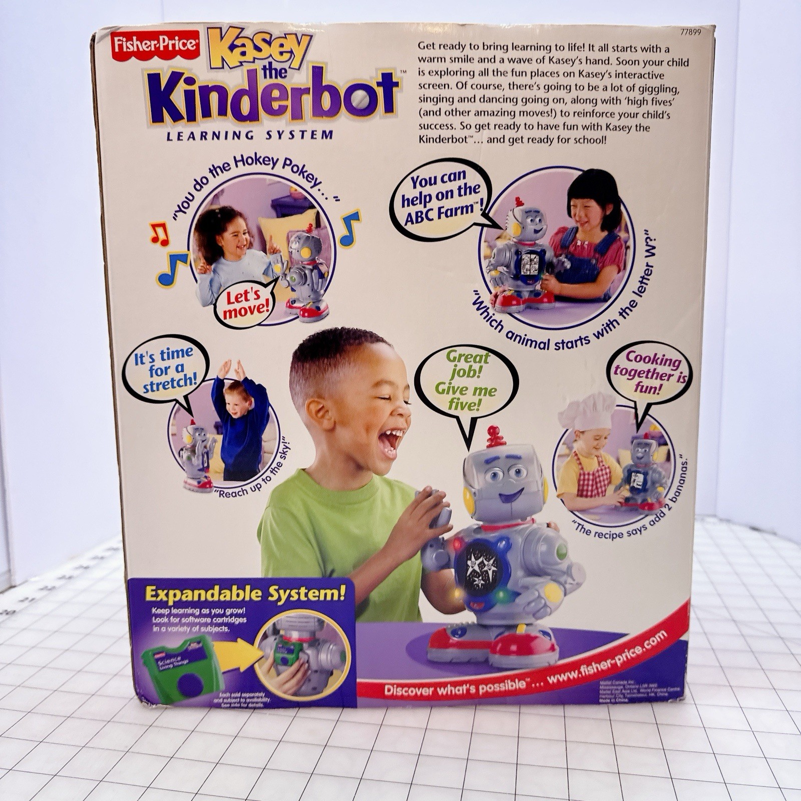 Fisher-Price Kasey the Kinderbot Learning System interactive Teaching Robot New