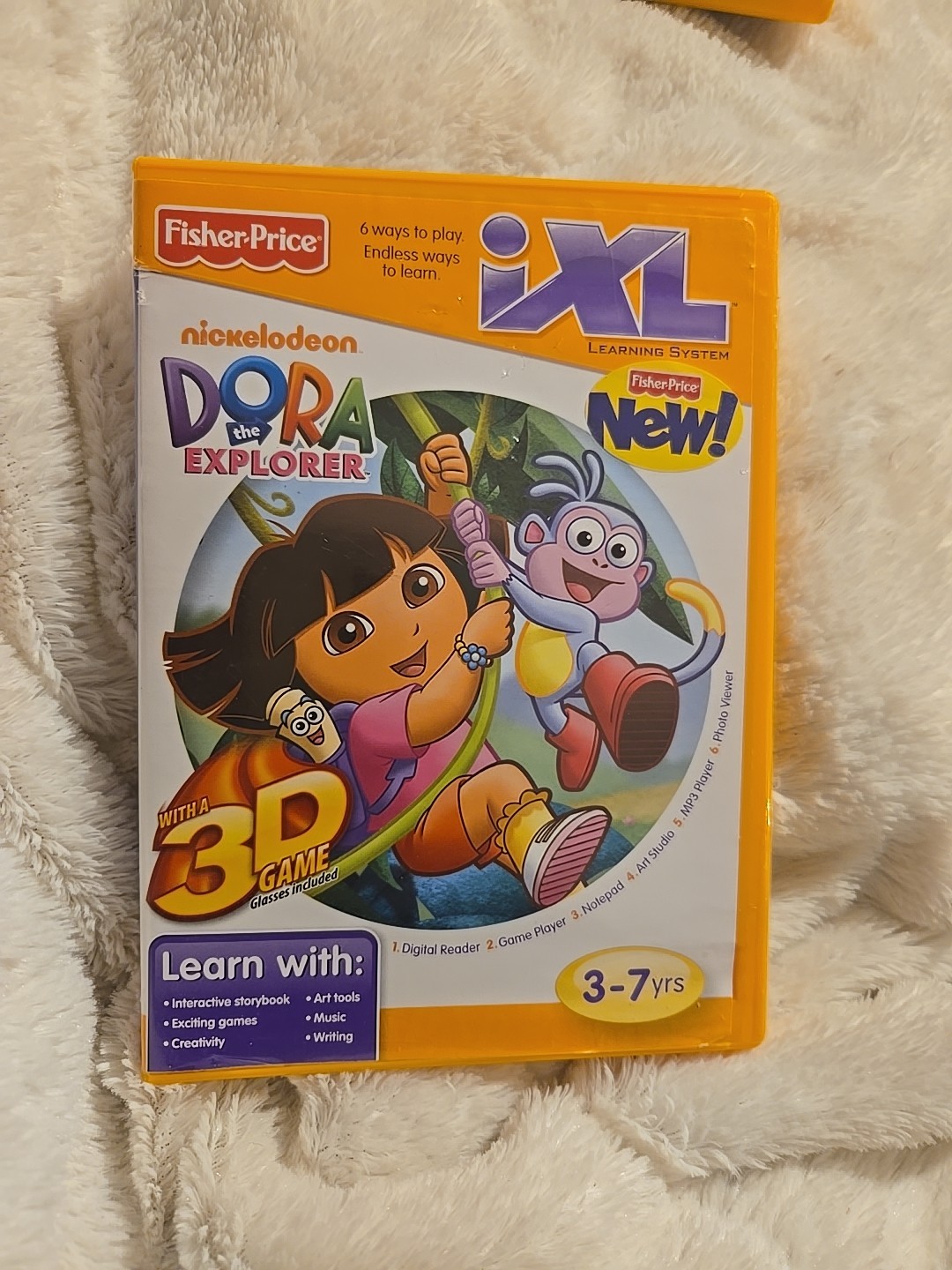 Fisher Price IXL Learning System Dora The Explorer Game Age 3-7 Years